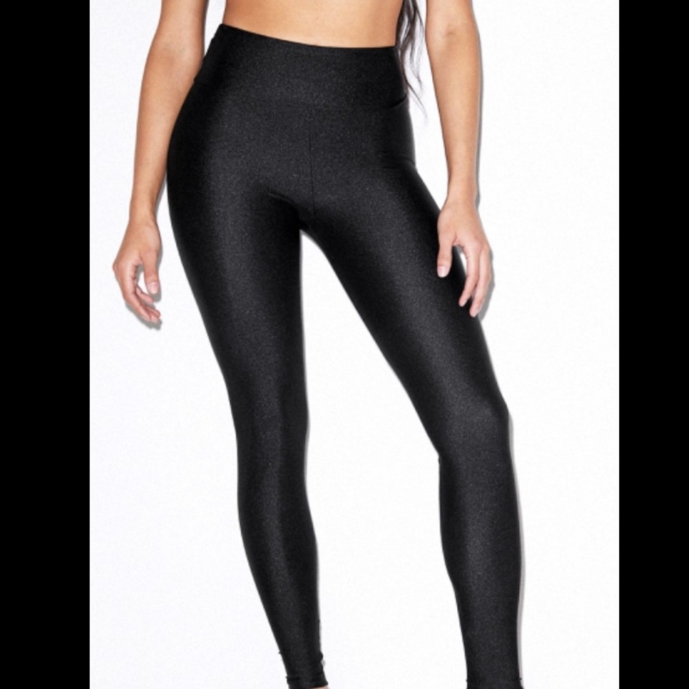 Nylon Tricot High Waisted Leggings